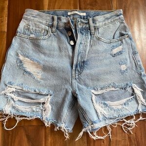 Pacsun ripped, jean shorts